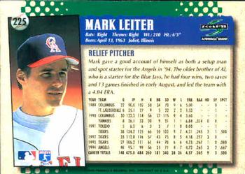 1995 Score #225 Mark Leiter Back