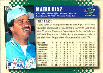 1995 Score #230 Mario Diaz Back