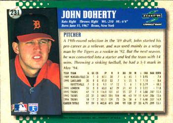1995 Score #231 John Doherty Back