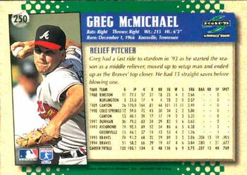 1995 Score #250 Greg McMichael Back
