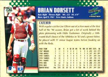 1995 Score #252 Brian Dorsett Back