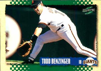 1995 Score #260 Todd Benzinger Front