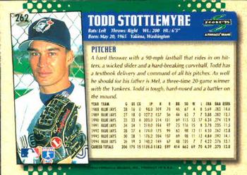 1995 Score #262 Todd Stottlemyre Back