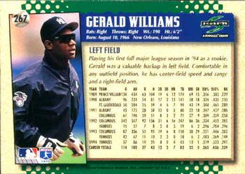 1995 Score #267 Gerald Williams Back