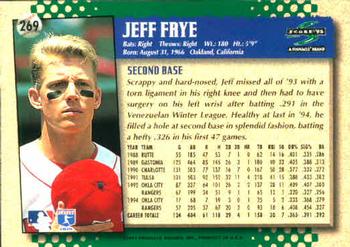 1995 Score #269 Jeff Frye Back