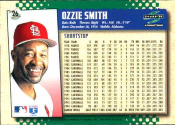 1995 Score #26 Ozzie Smith Back