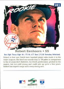 1995 Score #281 Robert Eenhoorn Back