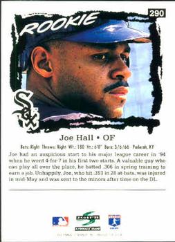 1995 Score #290 Joe Hall Back