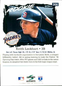 1995 Score #306 Keith Lockhart Back