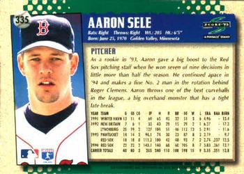 1995 Score #335 Aaron Sele Back
