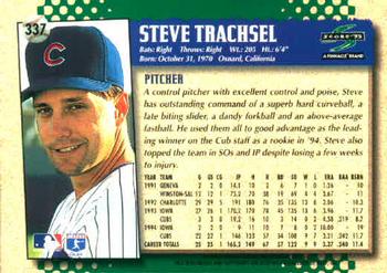 1995 Score #337 Steve Trachsel Back