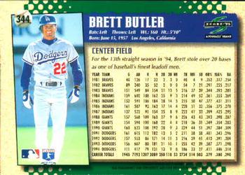 1995 Score #344 Brett Butler Back