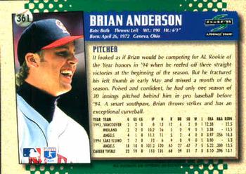 1995 Score #361 Brian Anderson Back