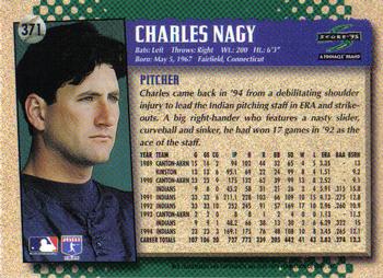 1995 Score #371 Charles Nagy Back
