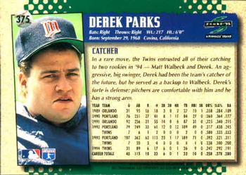 1995 Score #375 Derek Parks Back