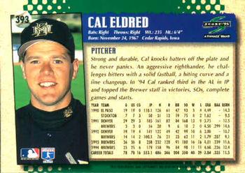 1995 Score #393 Cal Eldred Back