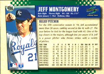1995 Score #400 Jeff Montgomery Back