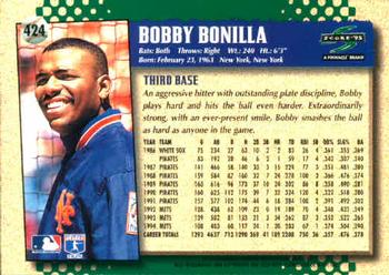 1995 Score #424 Bobby Bonilla Back