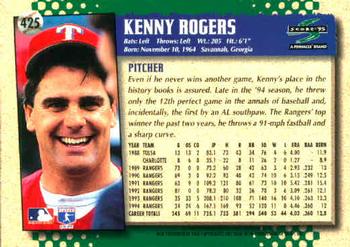 1995 Score #425 Kenny Rogers Back