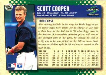 1995 Score #427 Scott Cooper Back