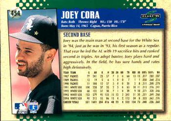1995 Score #454 Joey Cora Back