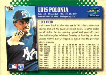 1995 Score #462 Luis Polonia Back