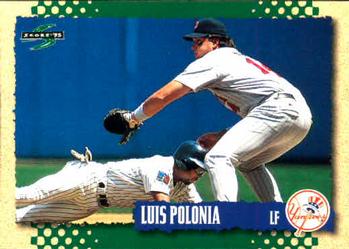 1995 Score #462 Luis Polonia Front