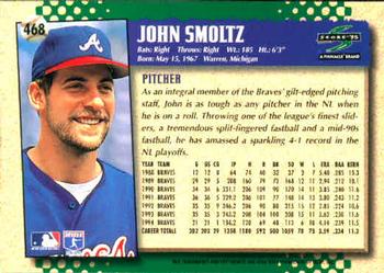 1995 Score #468 John Smoltz Back