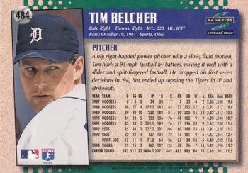 1995 Score #484 Tim Belcher Back