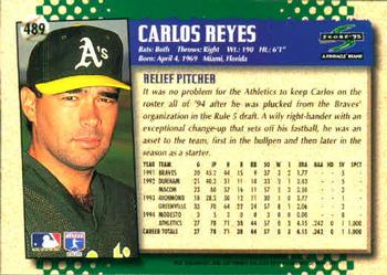 1995 Score #489 Carlos Reyes Back