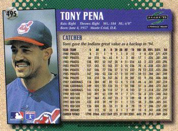1995 Score #495 Tony Pena Back