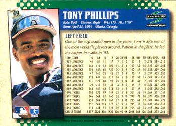 1995 Score #49 Tony Phillips Back