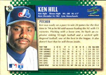 1995 Score #50 Ken Hill Back