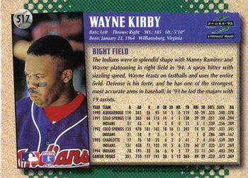 1995 Score #517 Wayne Kirby Back