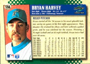 1995 Score #548 Bryan Harvey Back