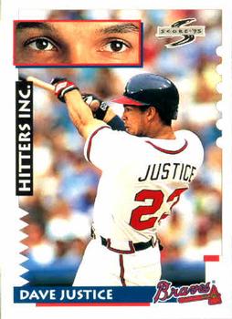 1995 Score #555 Dave Justice Front