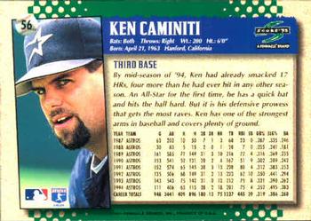 1995 Score #56 Ken Caminiti Back