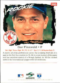 1995 Score #580 Gar Finnvold Back