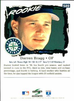 1995 Score #589 Darren Bragg Back