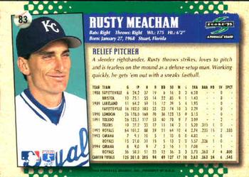 1995 Score #83 Rusty Meacham Back