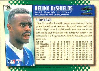 1995 Score #99 Delino DeShields Back