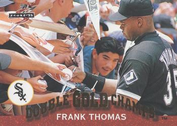 1995 Score - Double Gold Champs #GC1 Frank Thomas Front