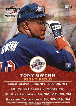 1995 Score - Double Gold Champs #GC4 Tony Gwynn Back