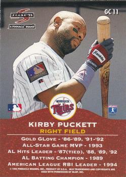 1995 Score - Double Gold Champs #GC11 Kirby Puckett Back