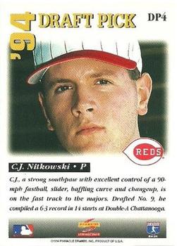 1995 Score - '94 Draft Picks #DP4 C.J. Nitkowski Back