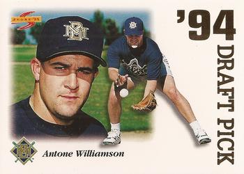 1995 Score - '94 Draft Picks #DP6 Antone Williamson Front