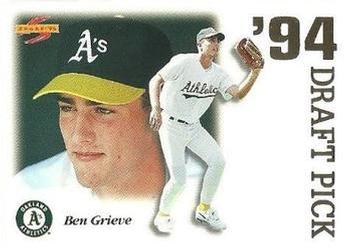 1995 Score - '94 Draft Picks #DP12 Ben Grieve Front