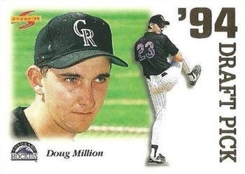 1995 Score - '94 Draft Picks #DP13 Doug Million Front