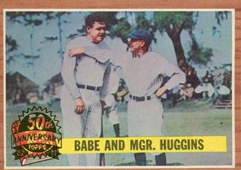 2011 Topps Heritage - 50th Anniversary Buybacks #137 Babe and Mgr. Huggins Front