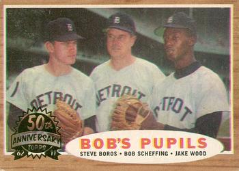 2011 Topps Heritage - 50th Anniversary Buybacks #72 Bob's Pupils / Boros / Scheffing / Wood Front